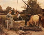 At the Well - 爱德华·伯纳德·代巴·博桑